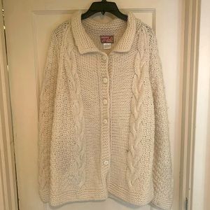 April Cornell wool cardigan size large